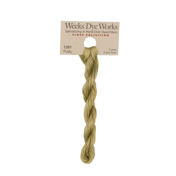 Weeks Dye Works 1201 Putty - 6 Strand Embroidery Floss, Image