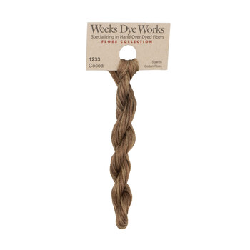 Weeks Dye Works 1233 Cocoa - 6 Strand Embroidery Floss, Image