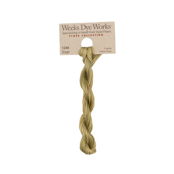 Weeks Dye Works 1246 Sage - 6 Strand Embroidery Floss, Image