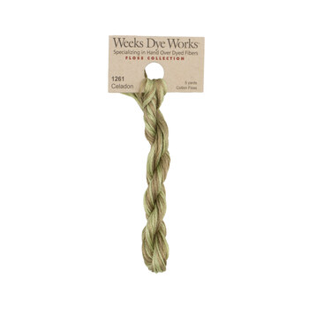 Weeks Dye Works 1261 Celadon - 6 Strand Embroidery Floss, Image
