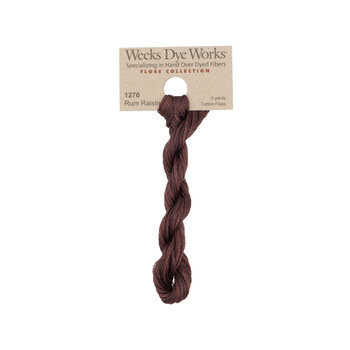Weeks Dye Works 1270 Rum Raisin - 6 Strand Embroidery Floss, Image
