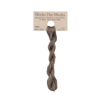 Weeks Dye Works 1290 River Otter - 6 Strand Embroidery Floss, Image