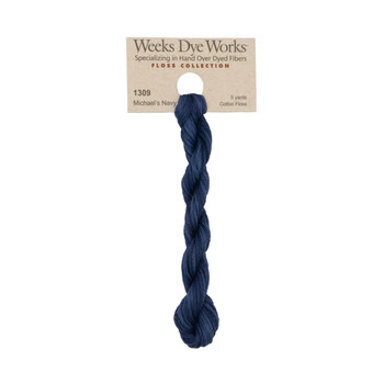 Weeks Dye Works 1309 Michael's Navy - 6 Strand Embroidery Floss, Image