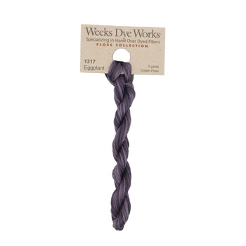 Weeks Dye Works 1317 Eggplant - 6 Strand Embroidery Floss, Image