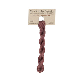 Weeks Dye Works 1323 Cranberry Ice - 6 Strand Embroidery Floss, Image