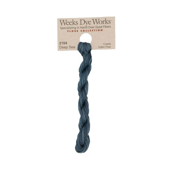Weeks Dye Works 2104 Deep Sea - 6 Strand Embroidery Floss, Image