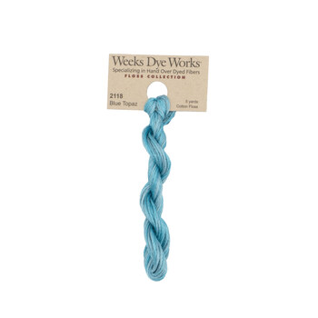 Weeks Dye Works 2118 Blue Topaz - 6 Strand Embroidery Floss, Image