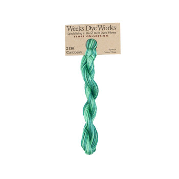 Weeks Dye Works 2136 Caribbean - 6 Strand Embroidery Floss, Image