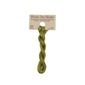 Weeks Dye Works 2201 Moss - 6 Strand Embroidery Floss, Image
