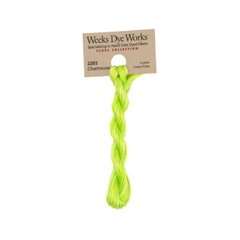Weeks Dye Works 2203 Chartreuse - 6 Strand Embroidery Floss, Image