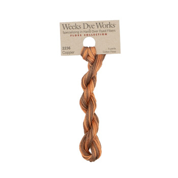 Weeks Dye Works 2236 Copper - 6 Strand Embroidery Floss, Image