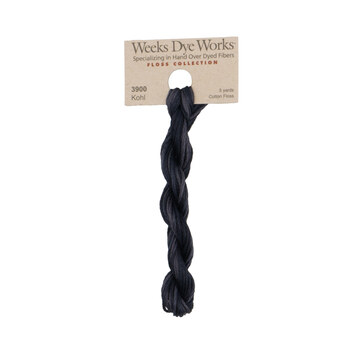 Weeks Dye Works 3900 Kohl - 6 Strand Embroidery Floss, Image