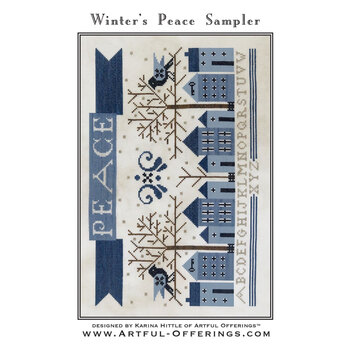 Winter's Peace Sampler Cross Stitch Pattern, Image