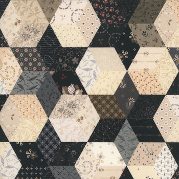 Black Sheep Cottons QB172030D-MULTI Star Block by Pam Buda for Marcus Fabrics