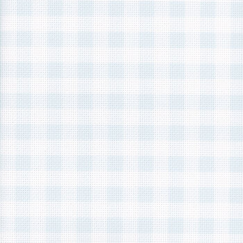 Pale Misty Blue Gingham 14 Count Aida Cross Stitch Cloth by Fabric Flair, Image