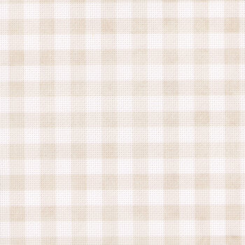 Pale Parchment Gingham 14 Count Aida Cross Stitch Cloth by Fabric Flair, Image
