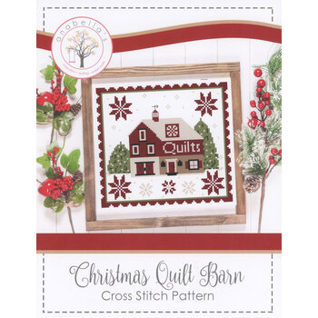 Christmas Quilt Barn Cross Stitch Pattern, Image