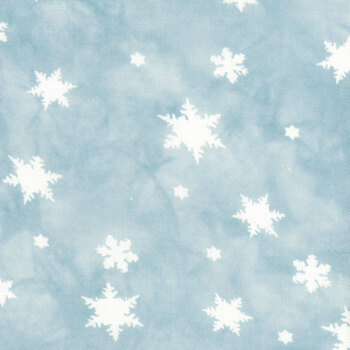 Rosewood Manor’s Smokey Blue Snow 32 Count Linen Cross Stitch Cloth by Fabric Flair, Image