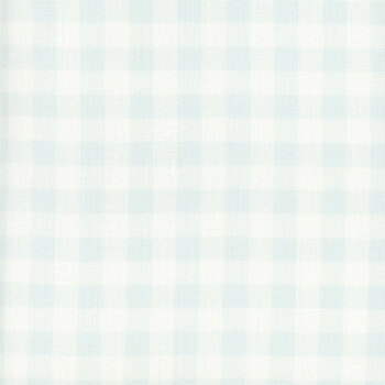 Pale Misty Blue Gingham 32 Count Linen Cross Stitch Cloth by Fabric Flair, Image