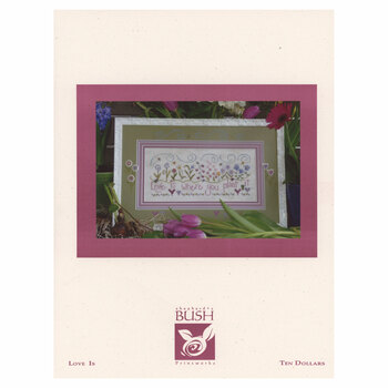 Love Is Cross Stitch Pattern, Image