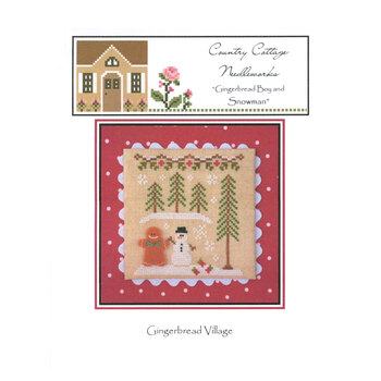 Gingerbread Village - Gingerbread Boy And Snowman Cross Stitch Pattern, Image