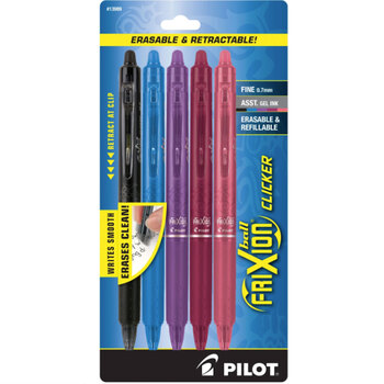 Frixion Clicker Pen Assortment - .7mm 5 pack, Image