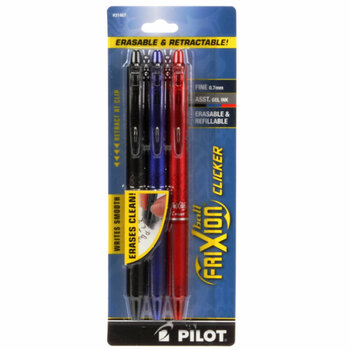 Frixion Clicker Pen Assortment - .7mm 3 pack, Image