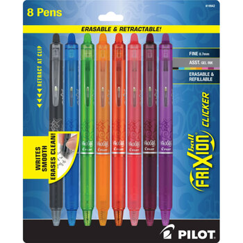 Frixion Clicker Pen Assortment - .7mm 8 pack, Image