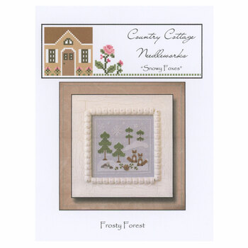 Frosty Forest - Snowy Foxes Cross Stitch Pattern Country Cottage Needleworks Pattern, Image