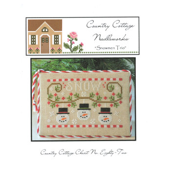 Snowmen Trio Cross Stitch Pattern Country Cottage Needleworks, Image