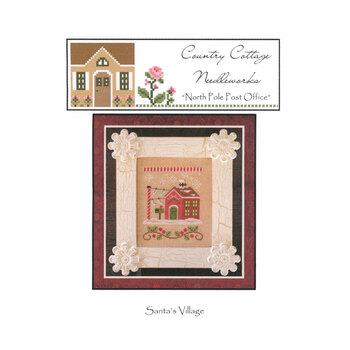 Santa's Village -  North Pole Post Office Cross Stitch Pattern Country Cottage Needleworks Pattern, Image