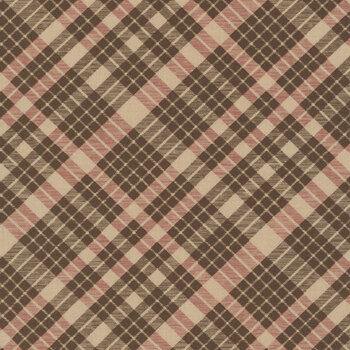 Cozy Autumn C17873-BROWN Plaid by Beverly McCullough for Riley Blake Designs