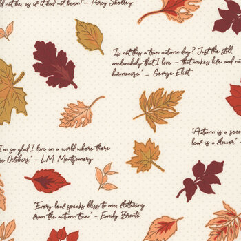 Cozy Autumn C17871-PUTTY Quotes by Beverly McCullough for Riley Blake Designs