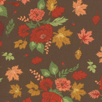 Cozy Autumn C17870-BROWN Main by Beverly McCullough for Riley Blake Designs