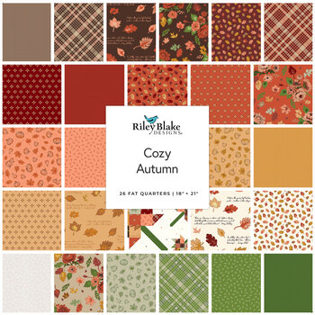 Cozy Autumn  Fat Quarter Bundle by Beverly McCullough for Riley Blake Designs, Image