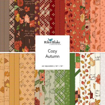 Cozy Autumn  10" Stacker by Beverly McCullough for Riley Blake Designs, Image