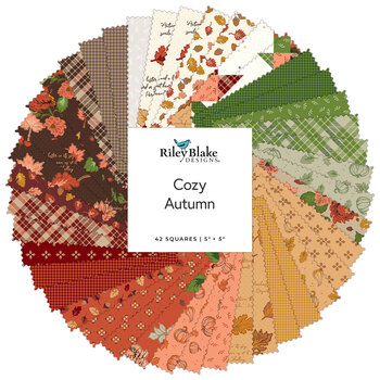 Cozy Autumn  5" Stacker by Beverly McCullough for Riley Blake Designs, Image