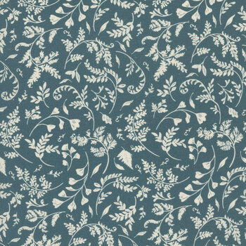 Fable & Fern 40064-15 Indigo Fern Trail by Watercolour Heart for Moda Fabrics