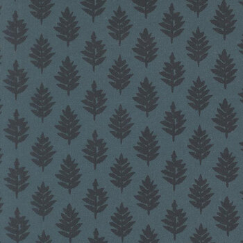 Fable & Fern 40065-15 Indigo Woven Pine by Watercolour Heart for Moda Fabrics, Image