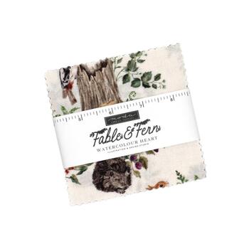 Fable & Fern  Mini Charm Pack by Watercolour Heart for Moda Fabrics - RESERVE, Image