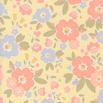 Handmade Sweetness 31790-12 Butter Vintage Blooms by Heather Briggs for Moda Fabrics, Image