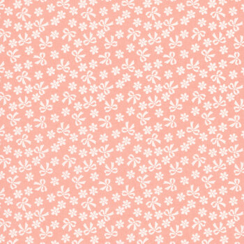 Handmade Sweetness 31793-17 Peach Bows & Daisies by Heather Briggs for Moda Fabrics