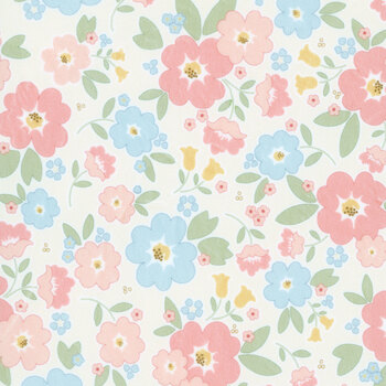 Handmade Sweetness Quilting Cuddle 31790-11QC Porcelain Vintage Blooms by Heather Briggs for Moda Fabrics