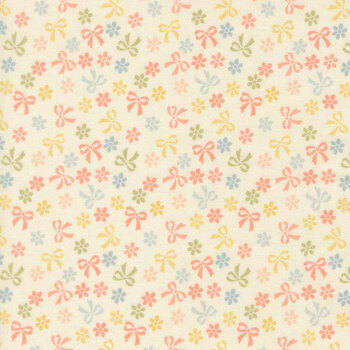 Handmade Sweetness Quilting Cuddle 31793-11QC Porcelain Bows & Daisies by Heather Briggs for Moda Fabrics, Image