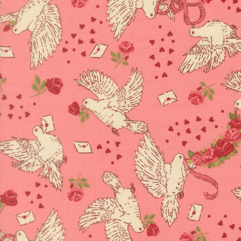 Je T'aime 20992-13 Blossom Doves True Love by Stacy Iest Hsu for Moda Fabrics, Image
