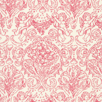 Je T'aime 20993-11 Lace-Red Pure Love Jaquard by Stacy Iest Hsu for Moda Fabrics