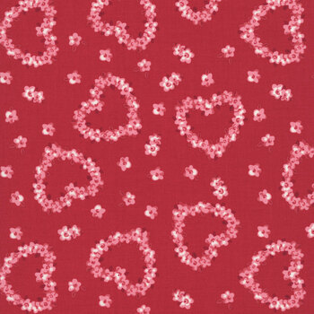 Je T'aime 20994-17 Rose Flower Heart by Stacy Iest Hsu for Moda Fabrics