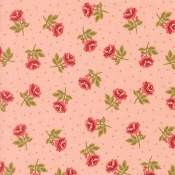 Je T'aime 20995-12 Blush Roses Are Red by Stacy Iest Hsu for Moda Fabrics, Image
