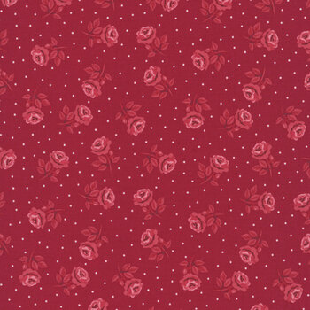 Je T'aime 20995-18 Scarlet Roses Are Red by Stacy Iest Hsu for Moda Fabrics