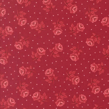Je T'aime 20995-18 Scarlet Roses Are Red by Stacy Iest Hsu for Moda Fabrics, Image